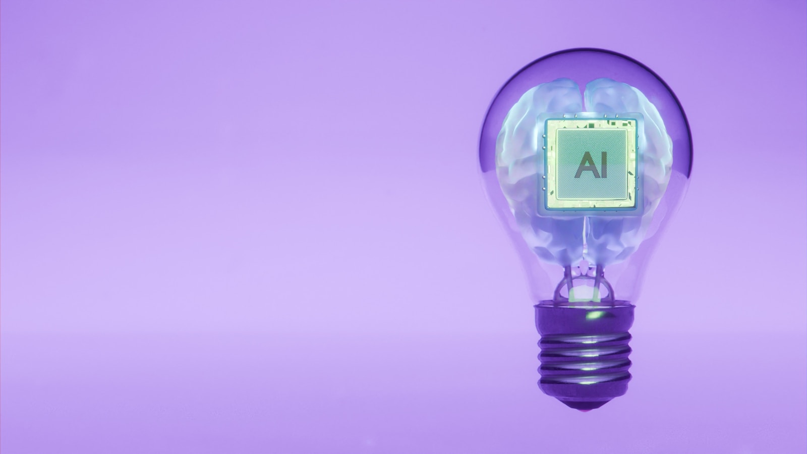 AI agents for small business brain and lightbulb concept